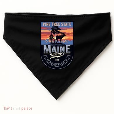 Main Pine Tree State USA-Made Doggie Bandana