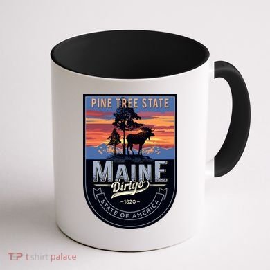 Main Pine Tree State Coffee Mug back