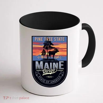 Main Pine Tree State Coffee Mug back