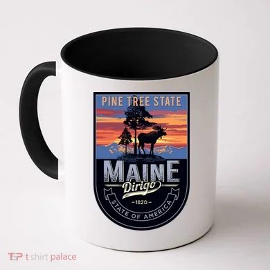 Main Pine Tree State Coffee Mug