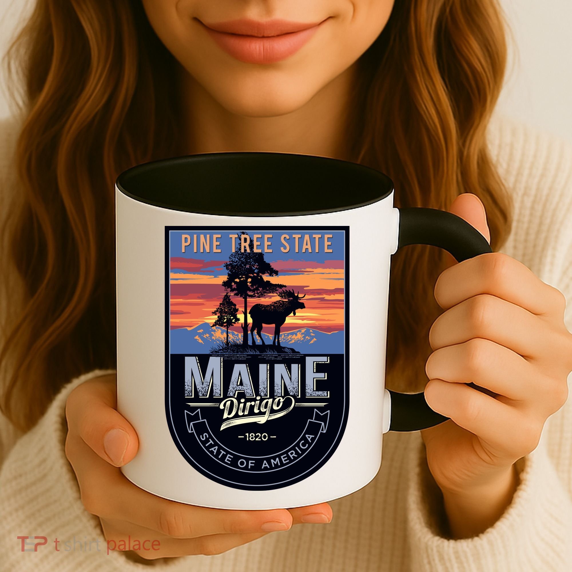 Main Pine Tree State Coffee Mug