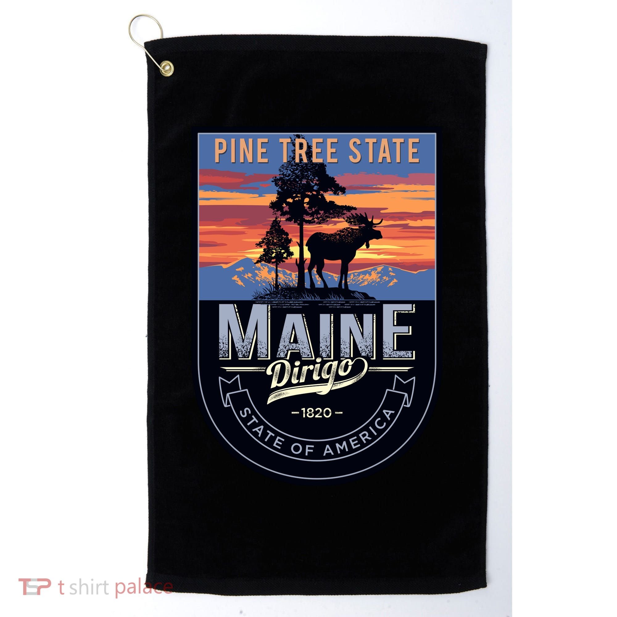 Main Pine Tree State Golf Towel
