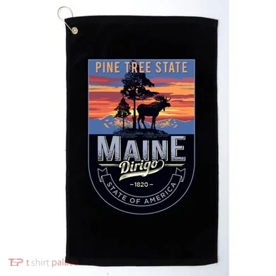 Main Pine Tree State Golf Towel