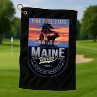 Main Pine Tree State Golf Towel thumb 1