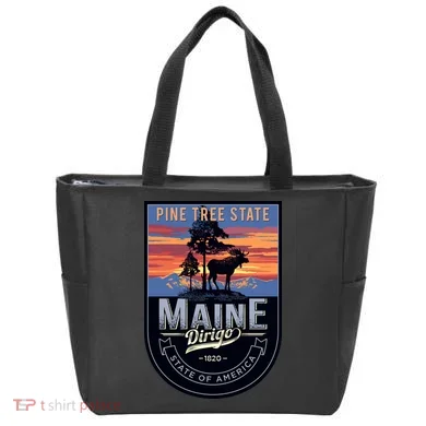 Main Pine Tree State Tote Bag