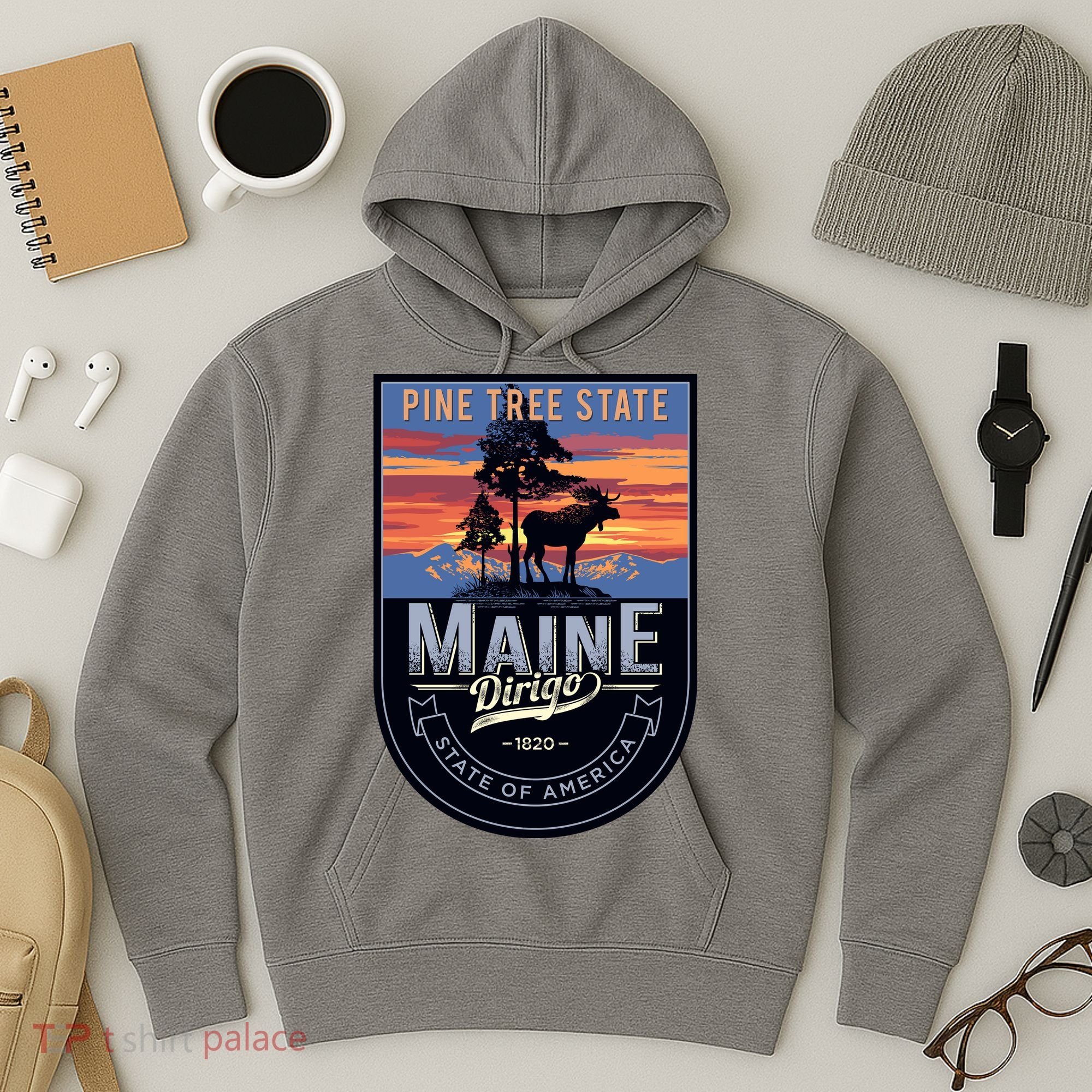 Main Pine Tree State Hoodie