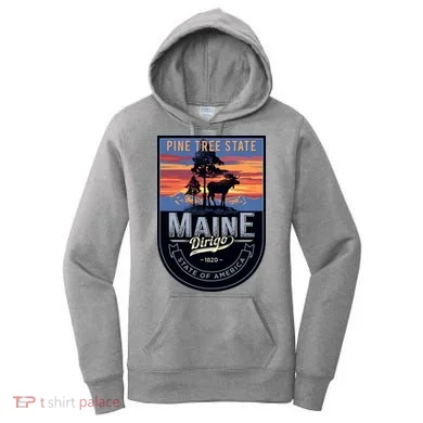 Main Pine Tree State Women's Hoodie
