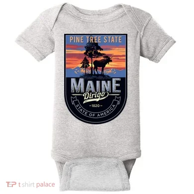 Main Pine Tree State Baby Bodysuit