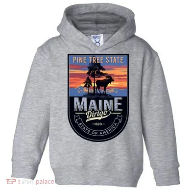 Main Pine Tree State Toddler Hoodie