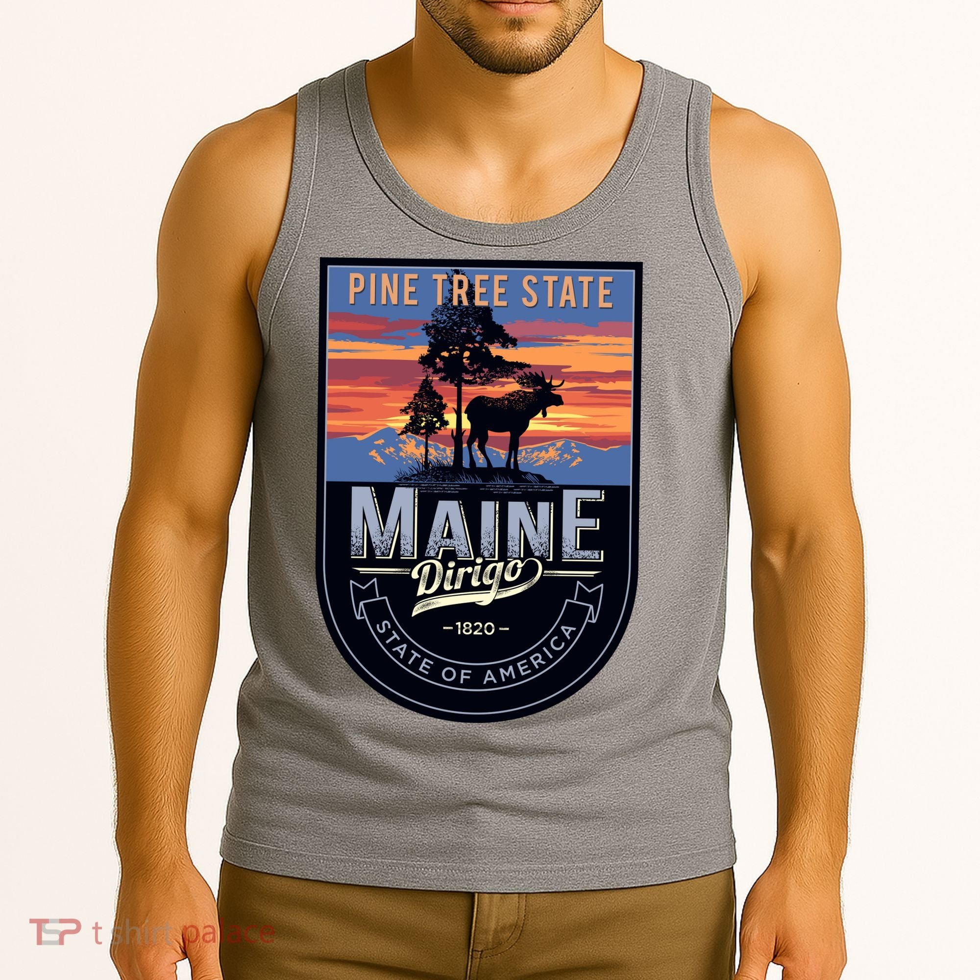 Main Pine Tree State Tank Top