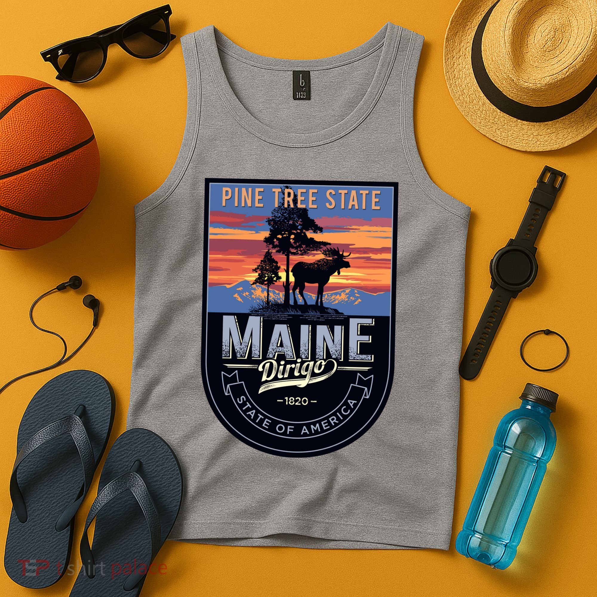 Main Pine Tree State Tank Top