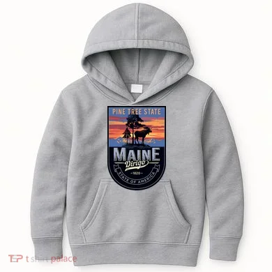 Main Pine Tree State Kids Hoodie