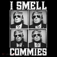 My President Trump I Smell Commies Button thumb 1
