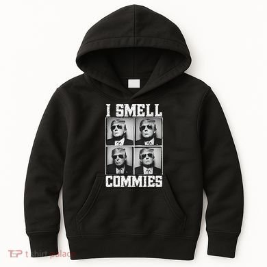 My President Trump I Smell Commies Kids Hoodie