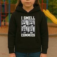 My President Trump I Smell Commies Kids Hoodie thumb 3
