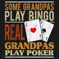 Mens Poker Texas Holdem Real Grandpas Play Poker Funny Granddad Ornament thumb 1