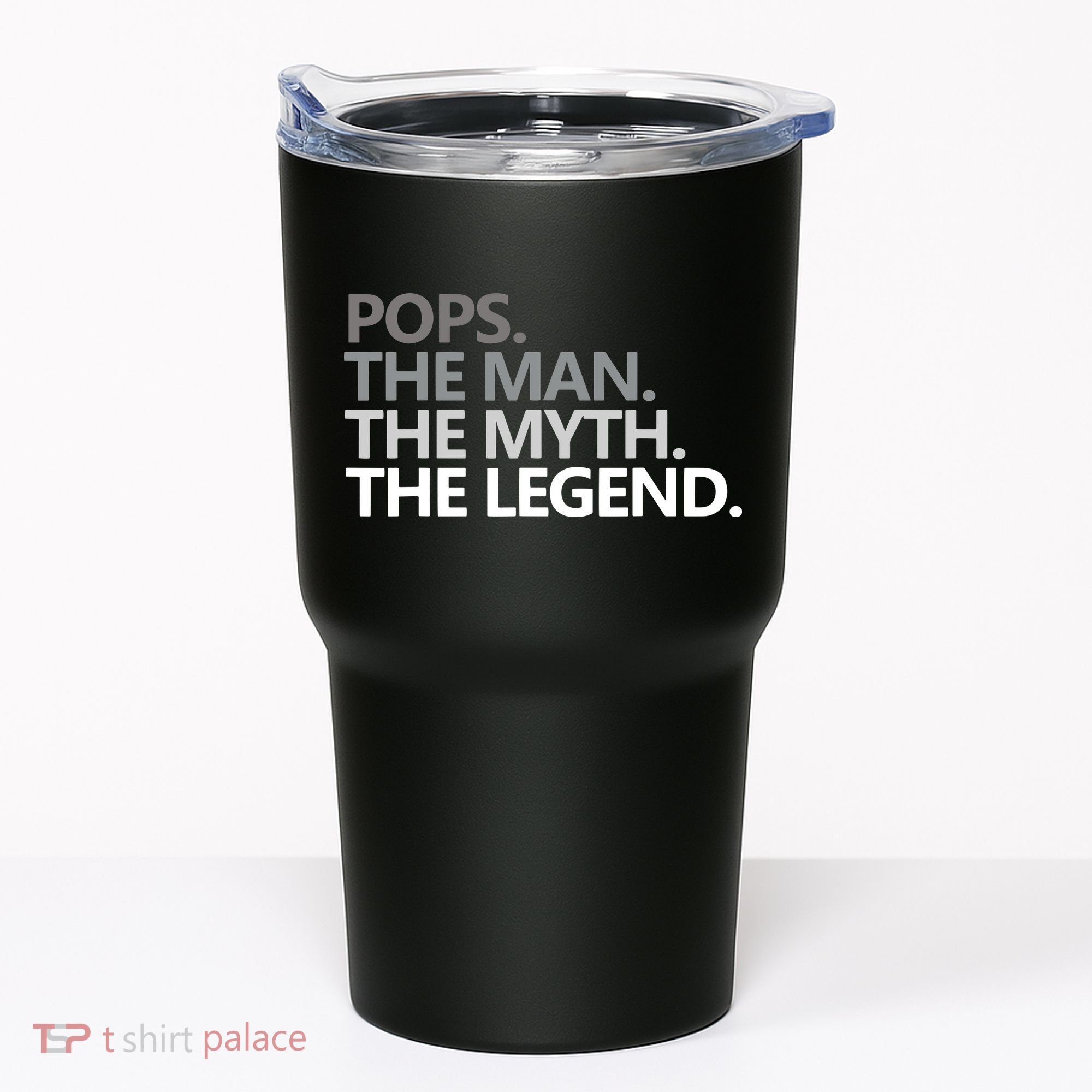 Mens POPS THE MAN THE MYTH THE LEGEND Father's Day Gift Tumbler