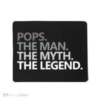 Mens POPS THE MAN THE MYTH THE LEGEND Father's Day Gift Mousepad thumb 0