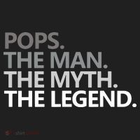 Mens POPS THE MAN THE MYTH THE LEGEND Father's Day Gift Hat thumb 2