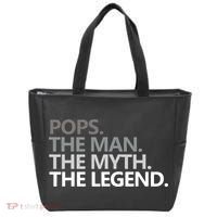 Mens POPS THE MAN THE MYTH THE LEGEND Father's Day Gift Tote Bag thumb 0