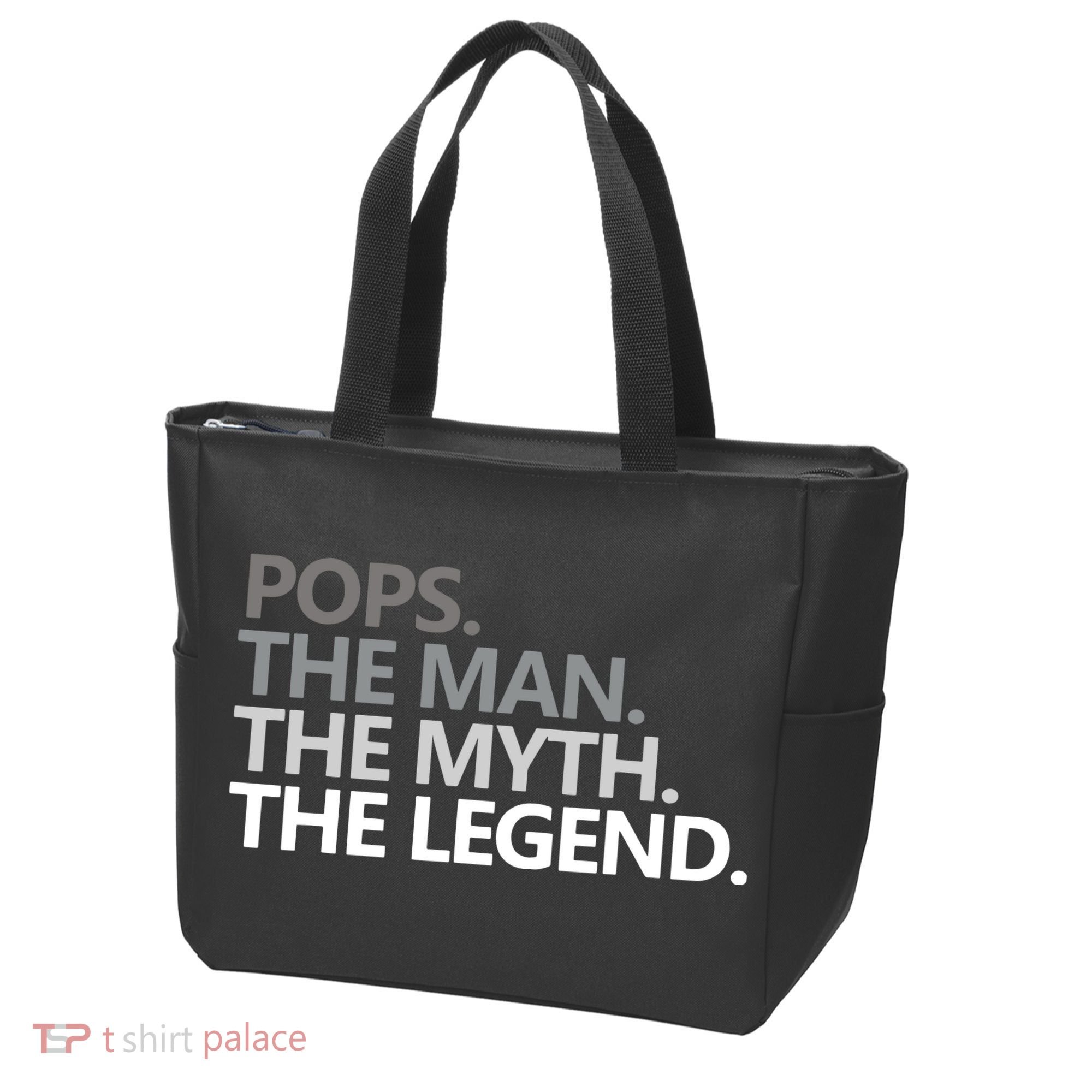 Mens POPS THE MAN THE MYTH THE LEGEND Father's Day Gift Tote Bag