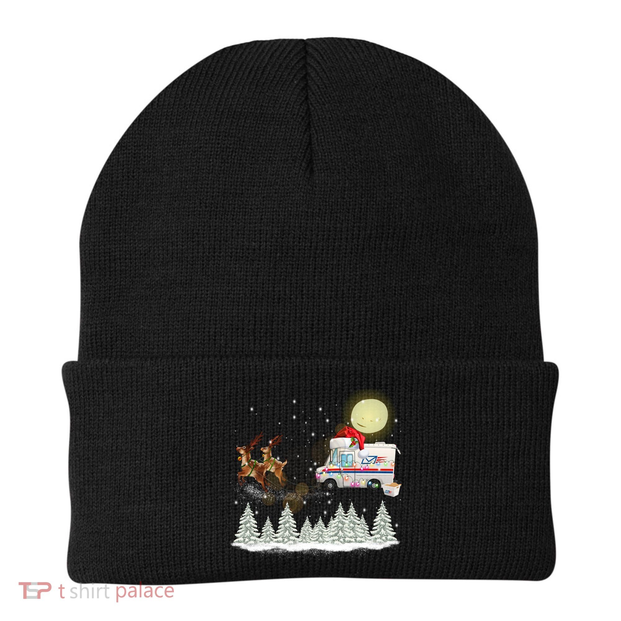 Mail Postal Truck Mail Carrier Xmas Funny Christmas Gift Meaningful Gift Beanie