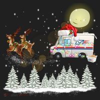 Mail Postal Truck Mail Carrier Xmas Funny Christmas Gift Meaningful Gift Beanie thumb 2