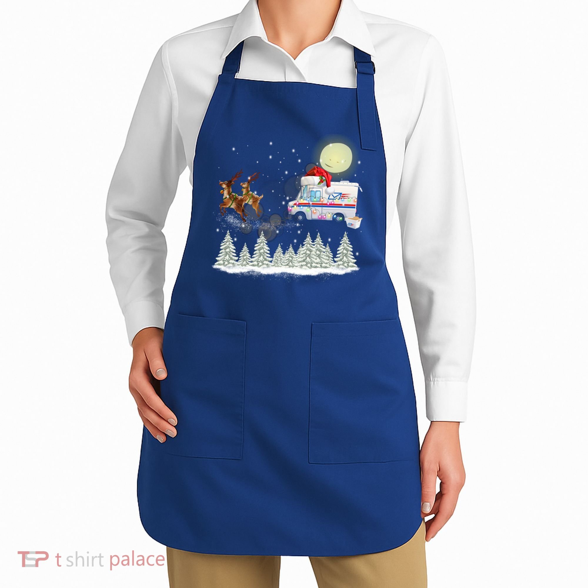 Mail Postal Truck Mail Carrier Xmas Funny Christmas Gift Meaningful Gift Apron