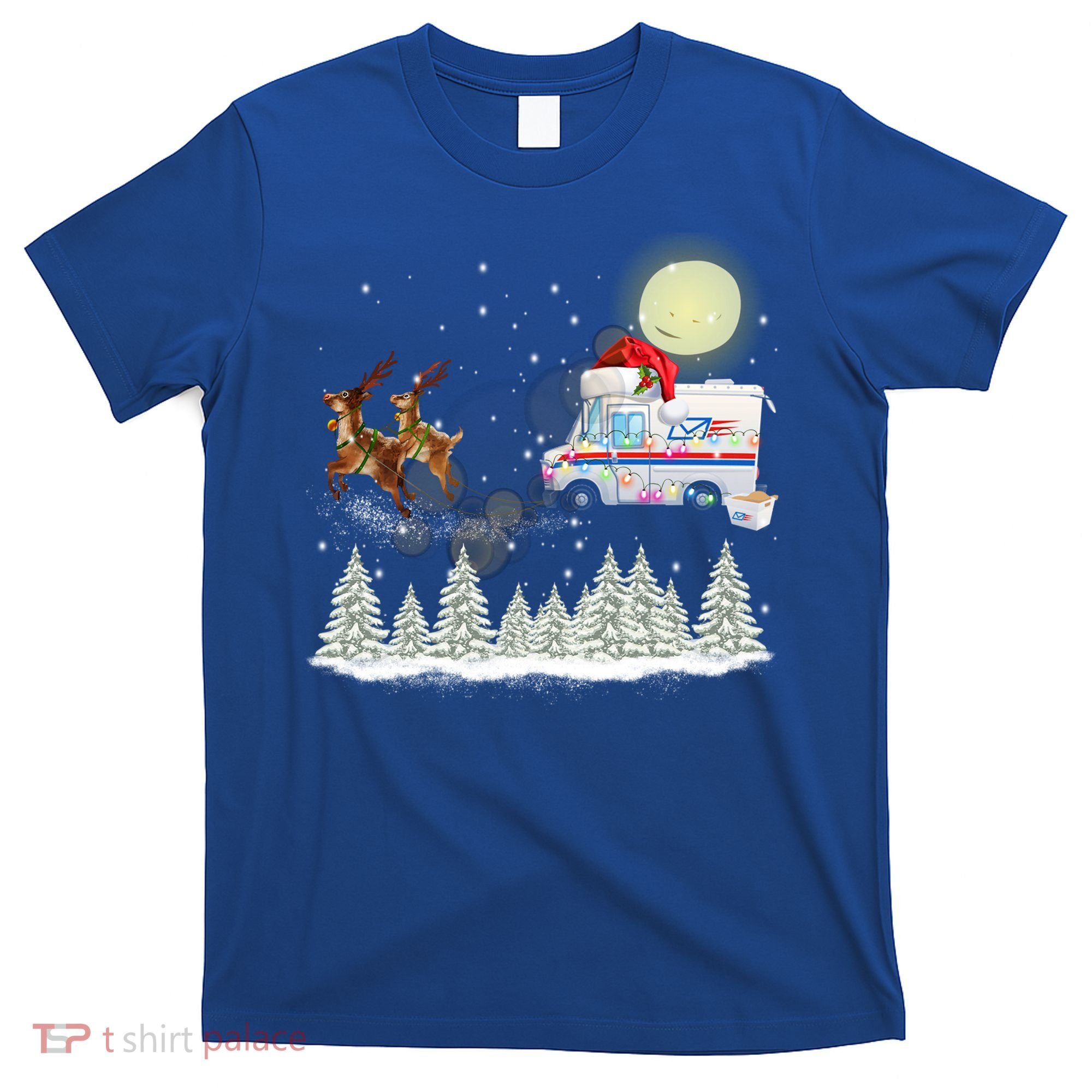 Mail Postal Truck Mail Carrier Xmas Funny Christmas Gift Meaningful Gift T-Shirt