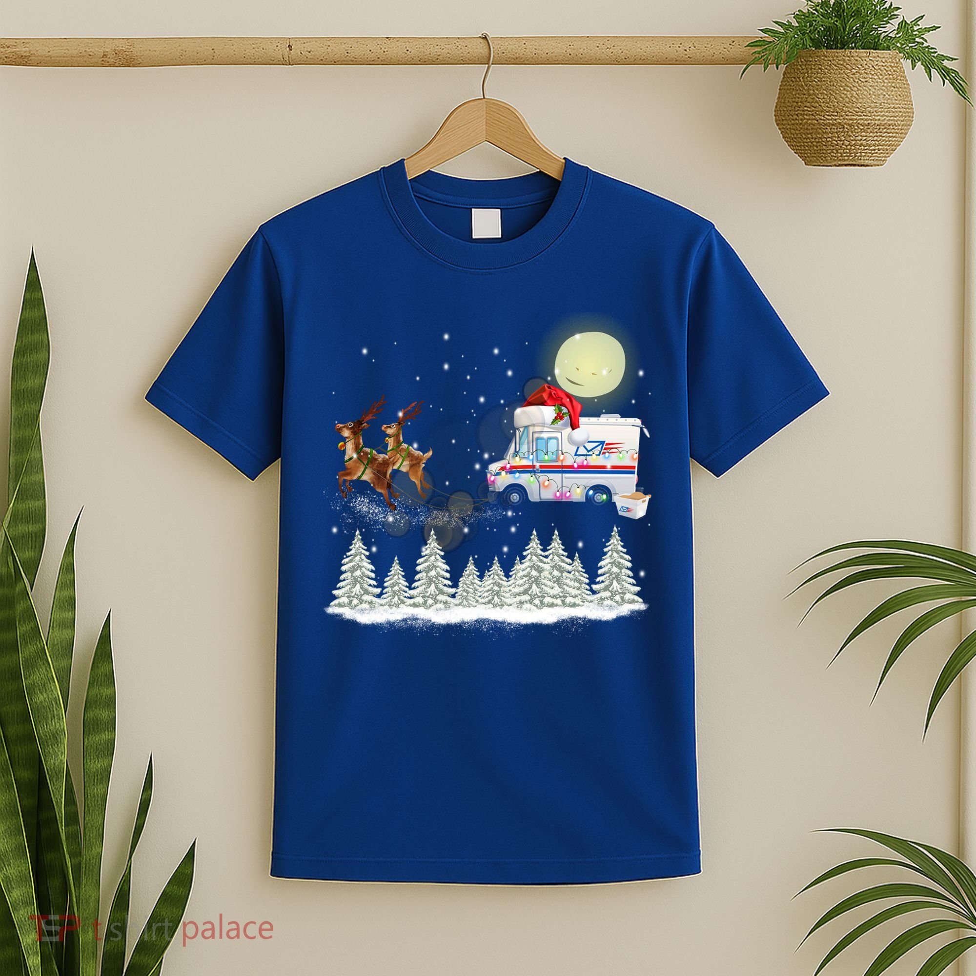 Mail Postal Truck Mail Carrier Xmas Funny Christmas Gift Meaningful Gift T-Shirt