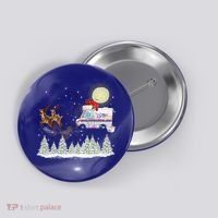 Mail Postal Truck Mail Carrier Xmas Funny Christmas Gift Meaningful Gift Button thumb 0