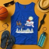 Mail Postal Truck Mail Carrier Xmas Funny Christmas Gift Meaningful Gift Tank Top thumb 4