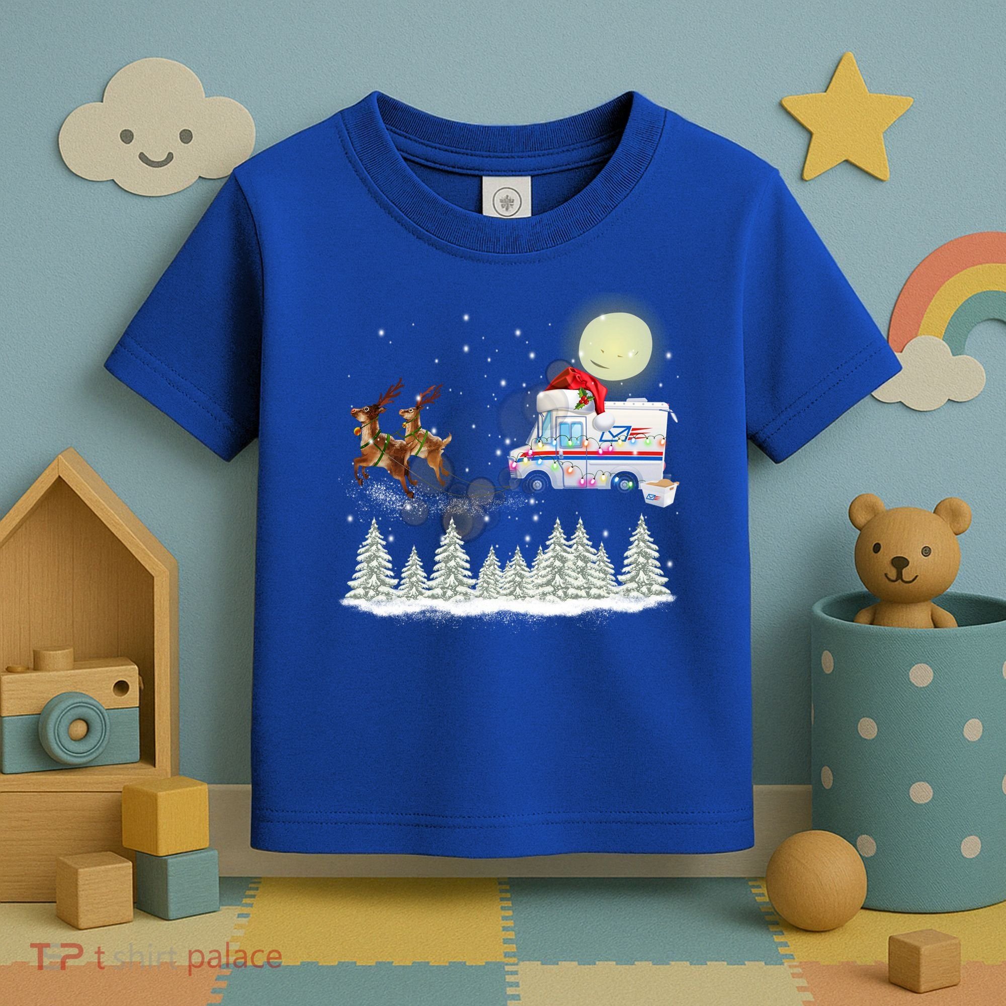 Mail Postal Truck Mail Carrier Xmas Funny Christmas Gift Meaningful Gift Toddler T-Shirt