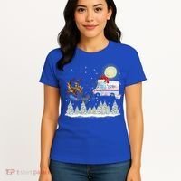 Mail Postal Truck Mail Carrier Xmas Funny Christmas Gift Meaningful Gift Women's T-Shirt thumb 4