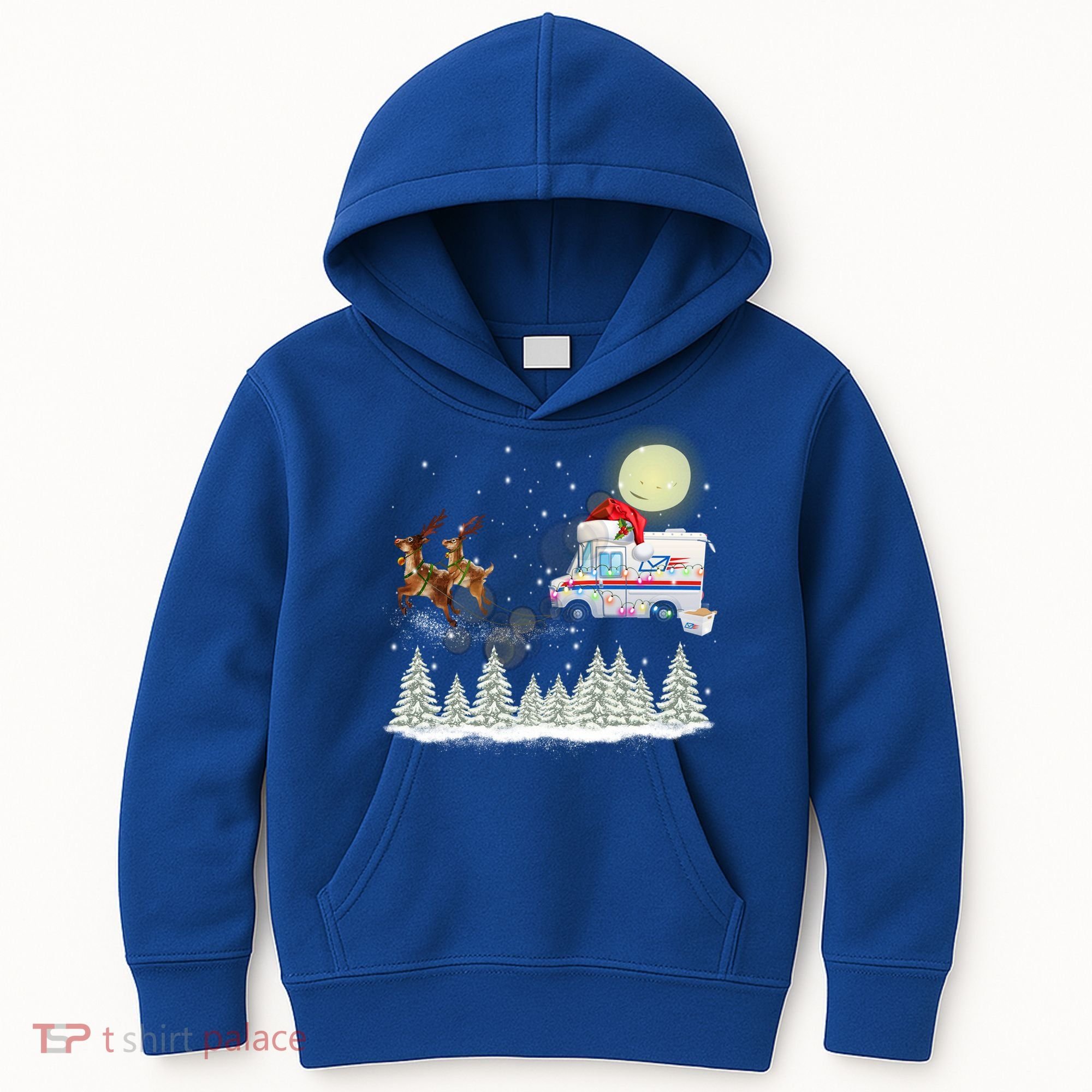 Mail Postal Truck Mail Carrier Xmas Funny Christmas Gift Meaningful Gift Kids Hoodie
