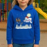 Mail Postal Truck Mail Carrier Xmas Funny Christmas Gift Meaningful Gift Kids Hoodie thumb 3