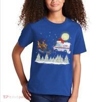 Mail Postal Truck Mail Carrier Xmas Funny Christmas Gift Meaningful Gift Kids T-Shirt thumb 2