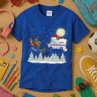 Mail Postal Truck Mail Carrier Xmas Funny Christmas Gift Meaningful Gift Kids T-Shirt thumb 3