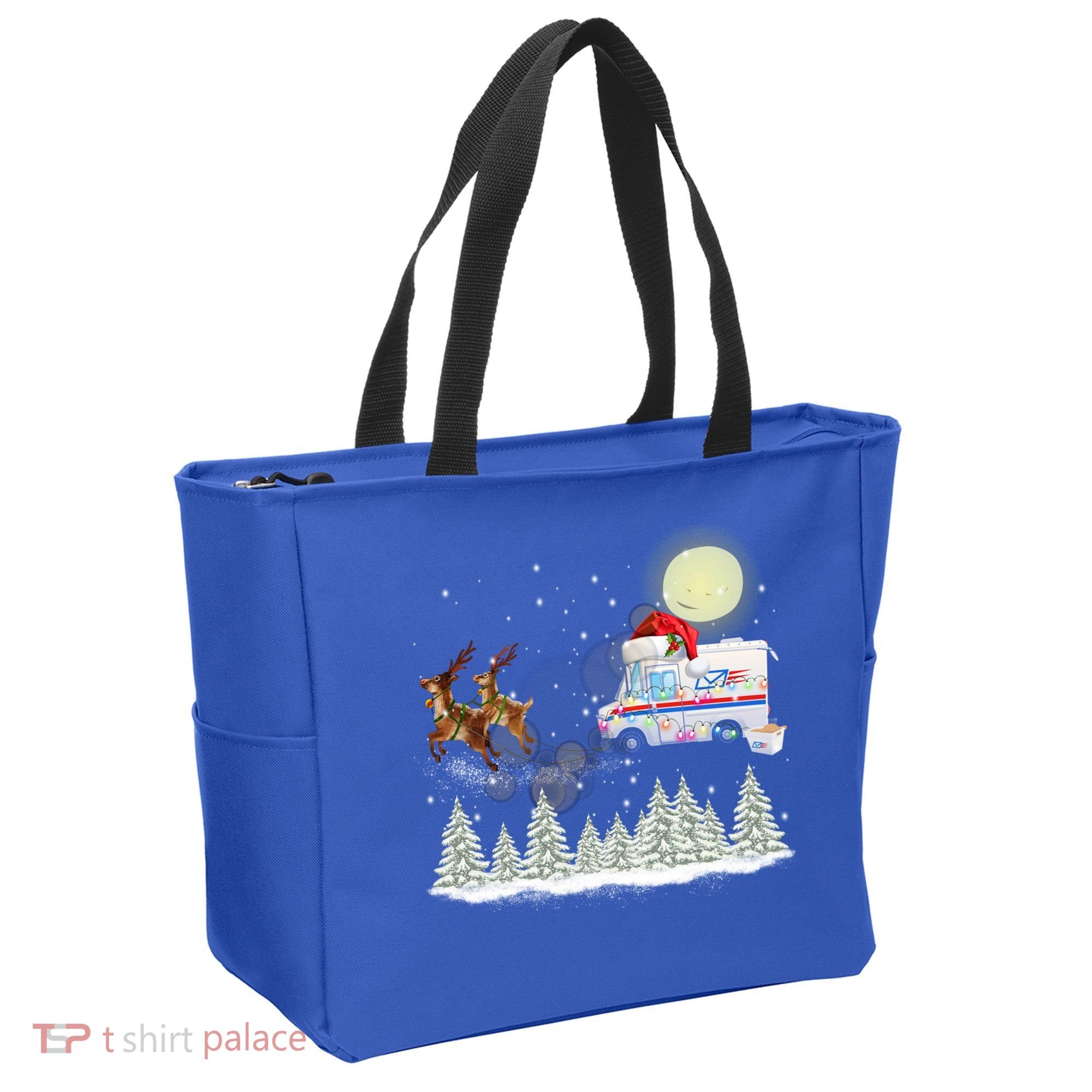 Mail Postal Truck Mail Carrier Xmas Funny Christmas Gift Meaningful Gift Tote Bag