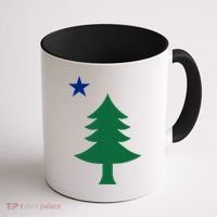 Maine Pine Tree State Flag Pride Patriotic Cool Gift Coffee Mug thumb 1
