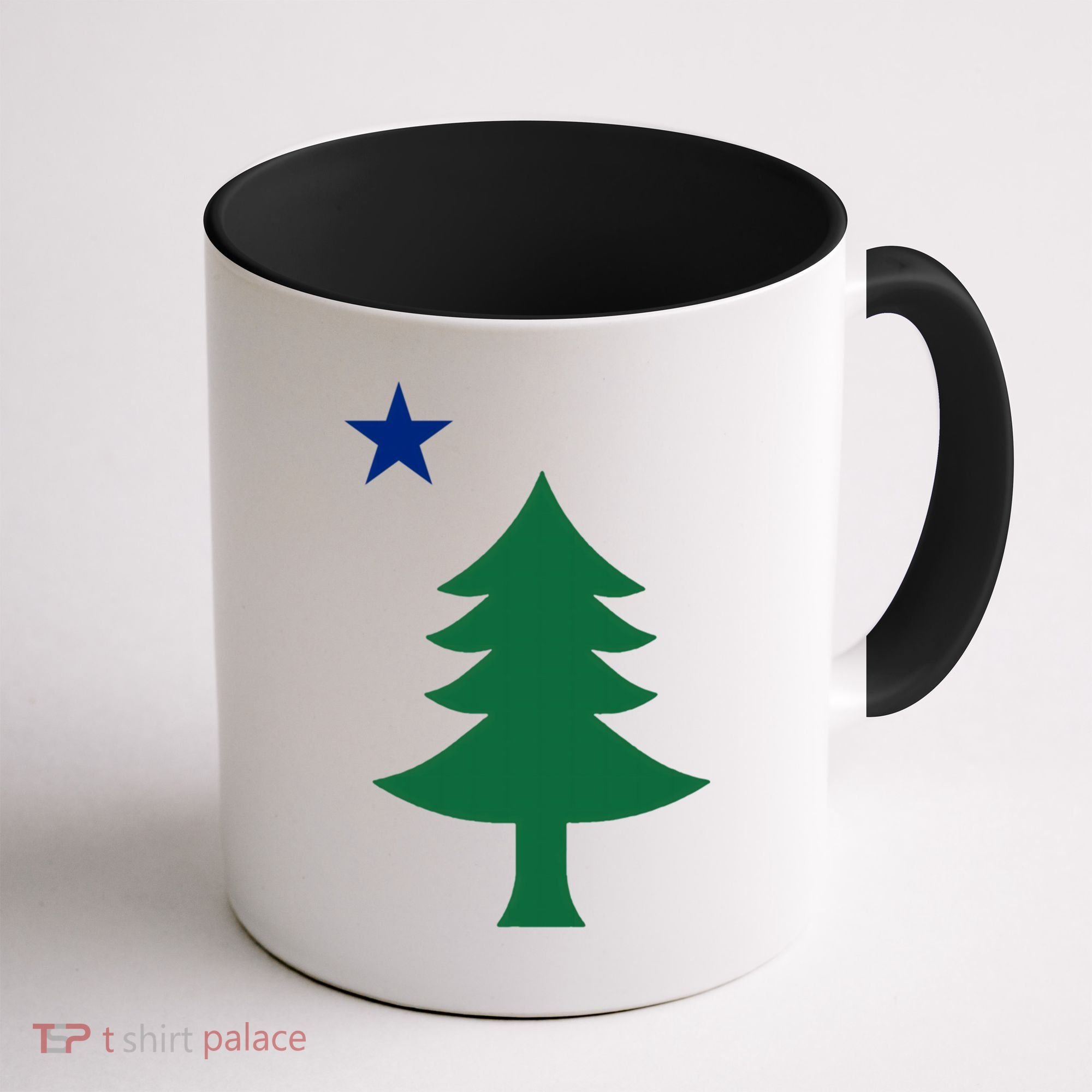 Maine Pine Tree State Flag Pride Patriotic Cool Gift Coffee Mug