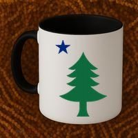 Maine Pine Tree State Flag Pride Patriotic Cool Gift Coffee Mug thumb 2