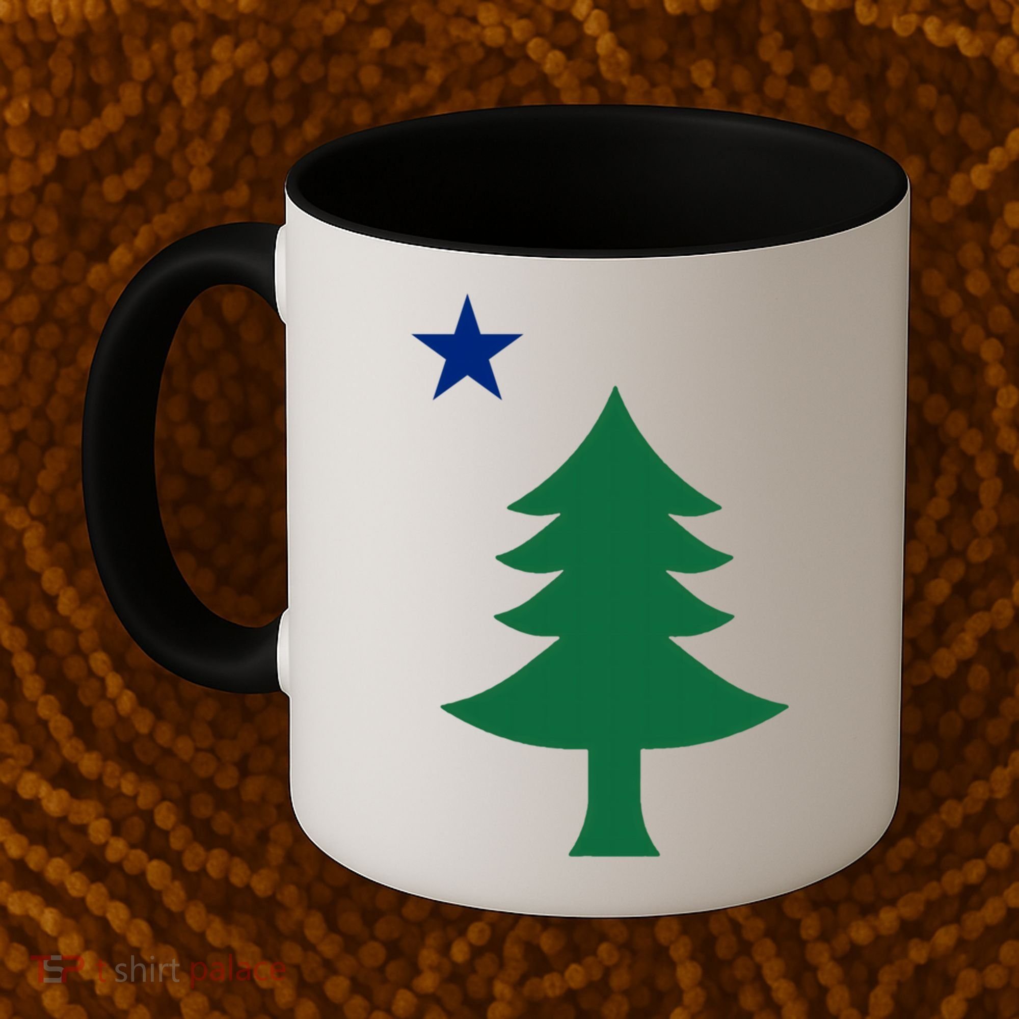 Maine Pine Tree State Flag Pride Patriotic Cool Gift Coffee Mug