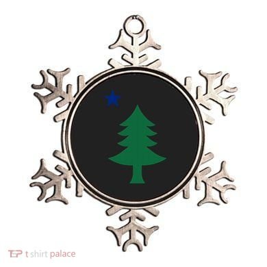 Maine Pine Tree State Flag Pride Patriotic Cool Gift Ornament
