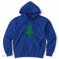 Maine Pine Tree State Flag Pride Patriotic Cool Gift Hoodie thumb 0