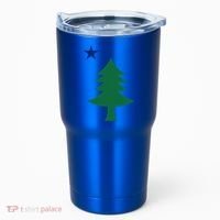 Maine Pine Tree State Flag Pride Patriotic Cool Gift Tumbler thumb 0