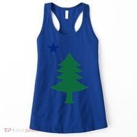 Maine Pine Tree State Flag Pride Patriotic Cool Gift Women's Tank Top thumb 0