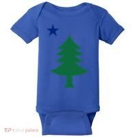 Maine Pine Tree State Flag Pride Patriotic Cool Gift Baby Bodysuit thumb 0