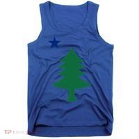 Maine Pine Tree State Flag Pride Patriotic Cool Gift Tank Top thumb 0