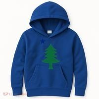 Maine Pine Tree State Flag Pride Patriotic Cool Gift Kids Hoodie thumb 0